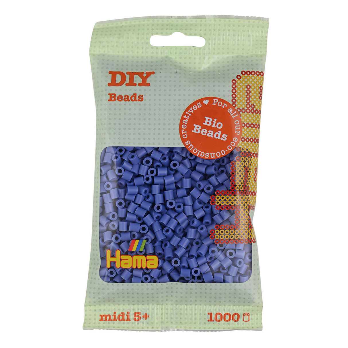 Hama Bio-Bügelperlen – Lavendelviolett (107), 1000 Stk.