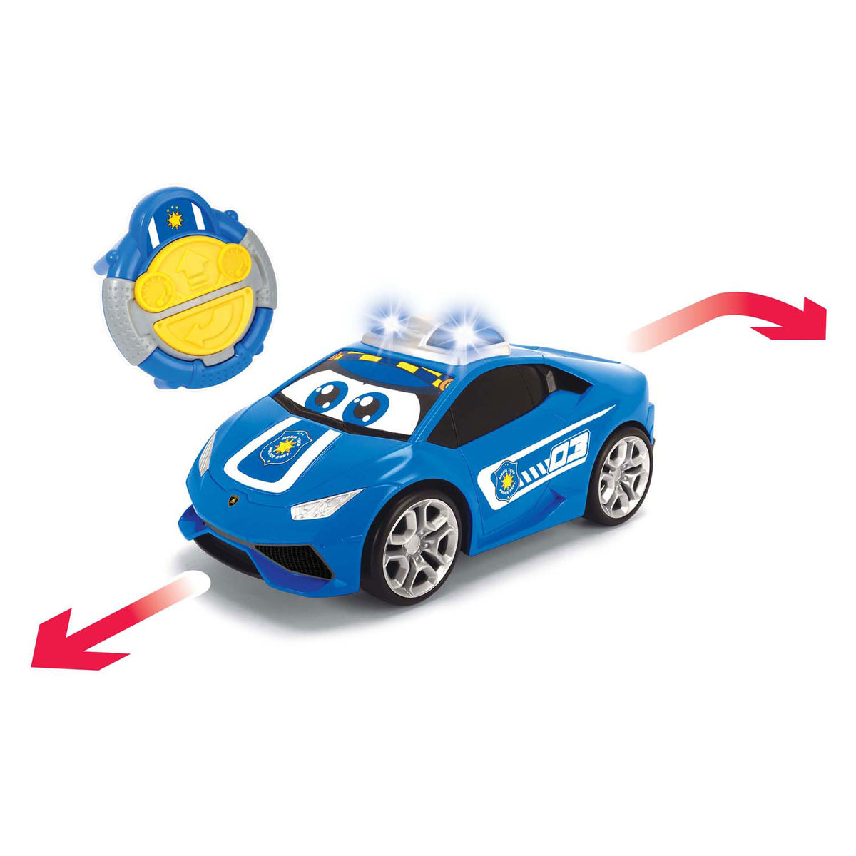 Dickie Toys ABC IRC Pauly Polizei 27 cm – steuerbares Auto