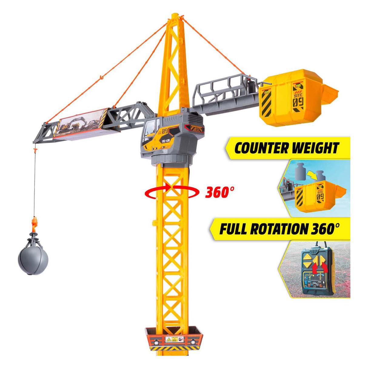 Dickie Toys Kran batteriebetrieben 110 cm
