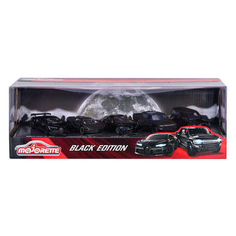 Majorette Black Edition Druckgussfahrzeuge, 5 Stück.