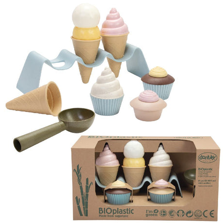 Dantoy Spielzeug-Eiscreme-Set, 15-teilig.