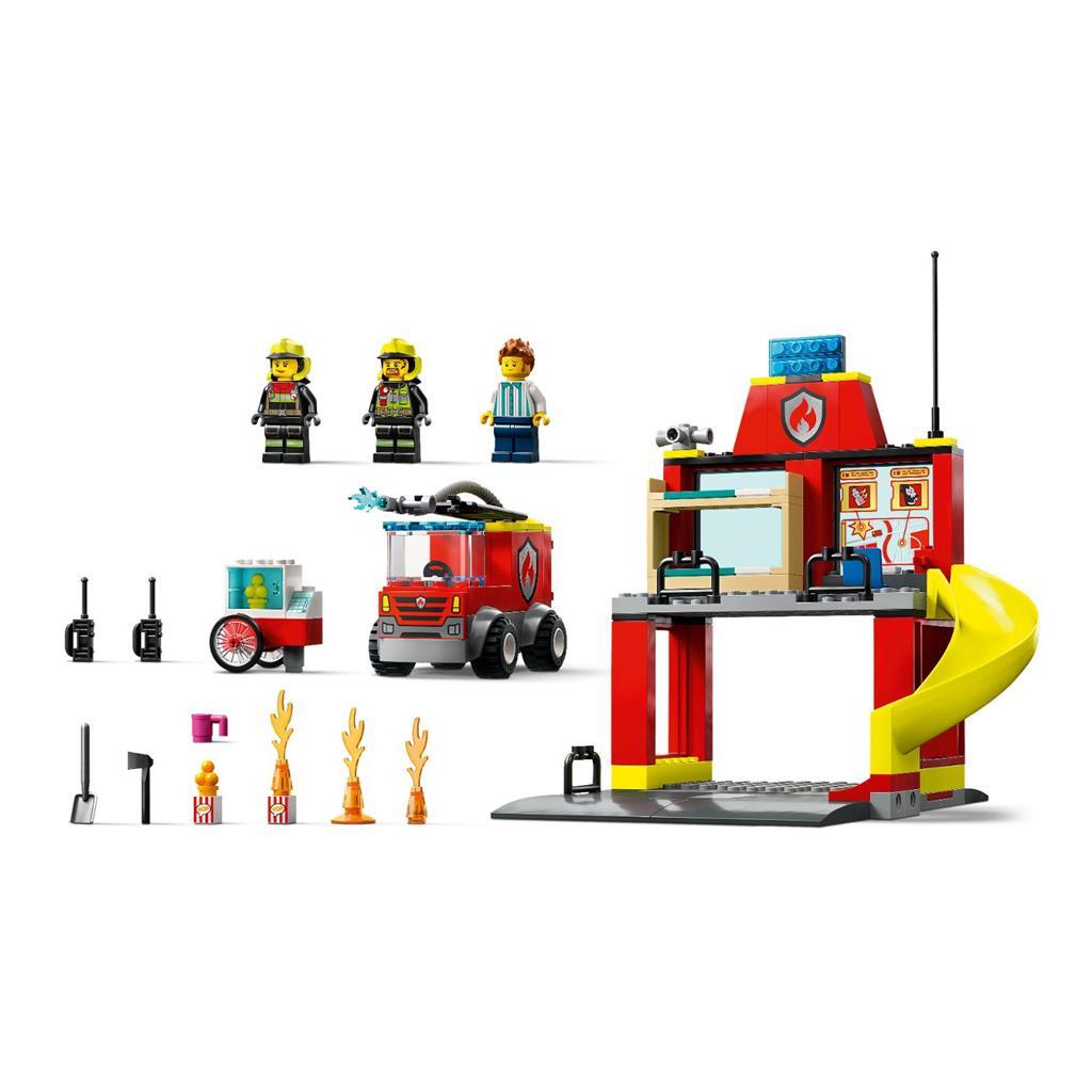 Lego City 60375 Feuerwache und Feuerwehrauto