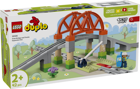 Lego Duplo Town 10426 Eisenbahnbrücke und Gleise, Erweiterungsset