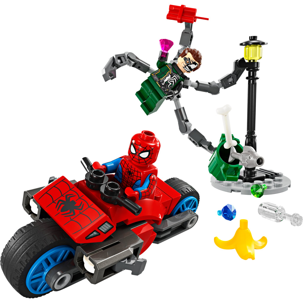LEGO LEGO Super Heroes 76275 Motorradverfolgung: Spider-Man gegen Doc Ock