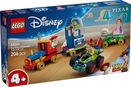 Lego Disney und Pixars Toy Story Partyzug und ferngesteuertes Auto-Set – 43264