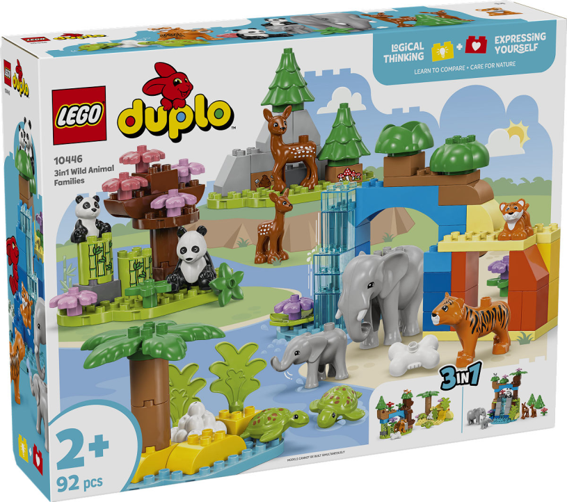 Lego Duplo Town 10446 3-in-1-Familien wilder Tiere
