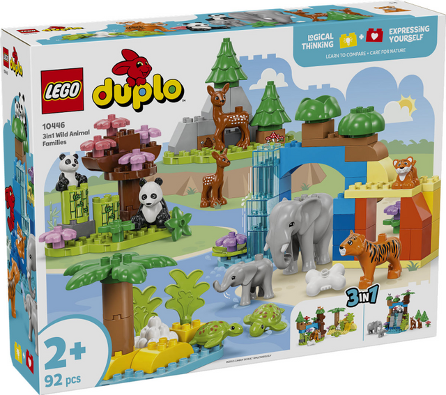 Lego Duplo Town 10446 3-in-1-Familien wilder Tiere