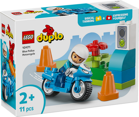 Lego Duplo 10471 blaues Polizeimotorrad