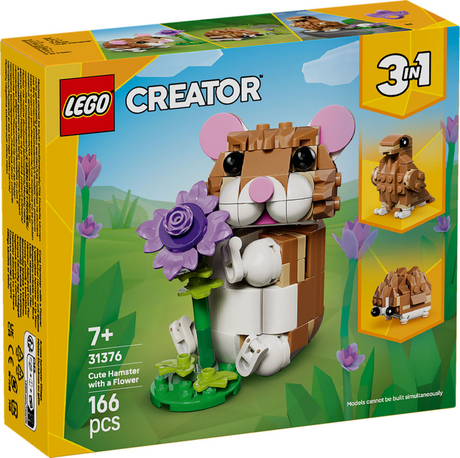 Lego® Creator 3in1 süßer Hamster mit Blume – 31376