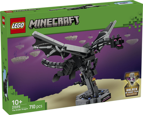 Lego Minecraft The Ender Dragon Drachenspielzeug für Kinder und Kinderzimmerdekoration 21595