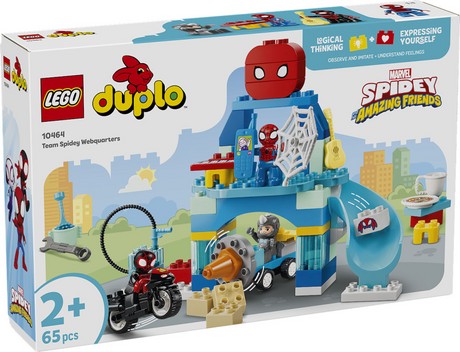 Lego Duplo ǀ Marvel Team Spidey Headquarters Bausatz für Kinder und Dekoration 10464