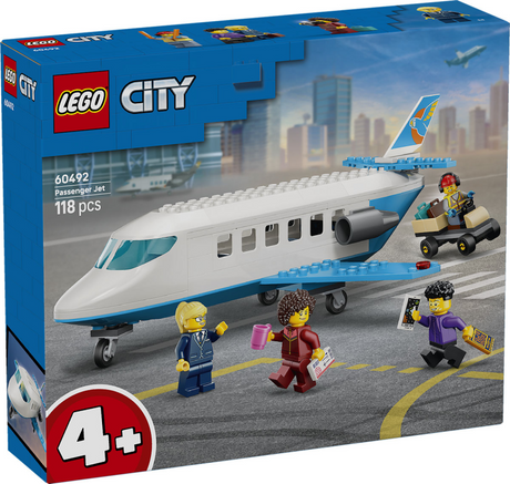 Lego City Passagierflugzeug Flugzeugspielzeug für Kinder ab 4 Jahren 60492