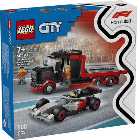 Lego® City F1® Display Truck mit Audi F1® Rennwagen – 60493