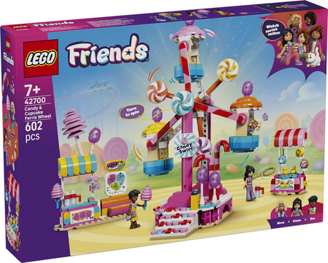 Lego Friends Riesenrad mit Süßigkeiten und Cupcakes, Spielzeug für Kinder ab 7 Jahren, 42700