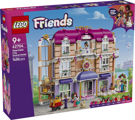 Lego Friends Heartlake City Grand Hotel Spielzeug mit Tierfiguren und Puppen 42704