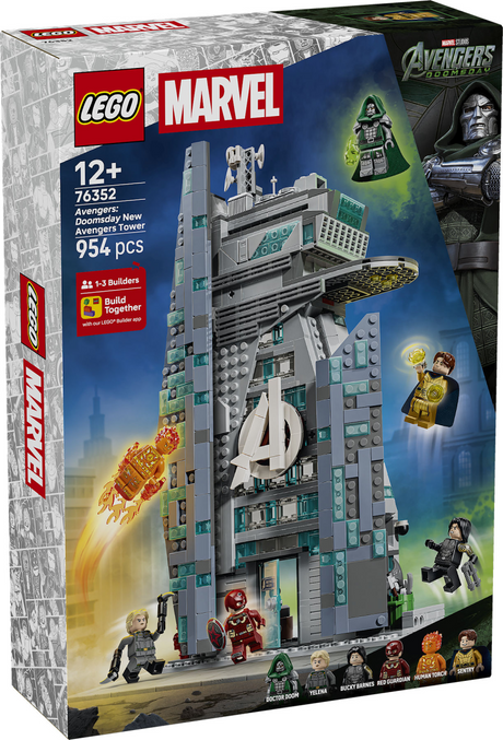 Lego ǀ marvel avengers: doomsday nieuwe avengers toren speelgoed voor kinderen en tieners 76352