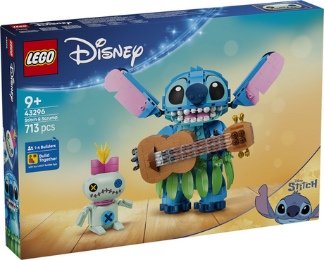 Lego ǀ Disney Stitch and Scrump Bausatz für Kinder und Kinderzimmerdekoration 43296