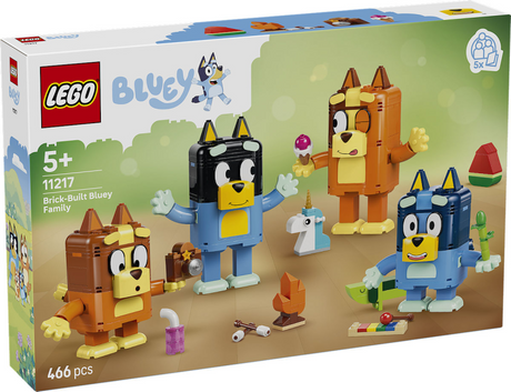 Lego Bluey baubare Figuren von Bluey und ihrer Familie, Bausatz für Kinder 11217