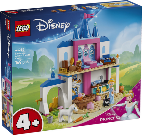 Lego® ǀ Disney Prinzessin Aschenputtels Schloss mit Tierfreunden – Bauspielzeug für Kinder mit Aschenputtel und 4 Tieren – 43283