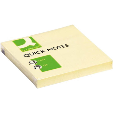 Markenlose Q-Connect-Schnellnotizen ohne Marke, 76 x 76 mm, 12er-Pack.