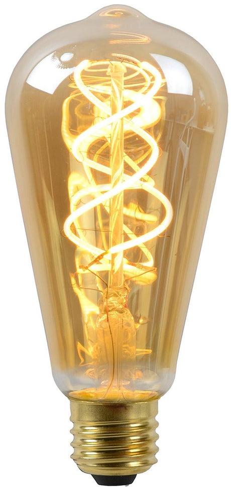 Lucide st64 - Glühlampe - ø 6,4 cm - LED dimmbar - E27 - 1x4,9W 2200K - Bernstein