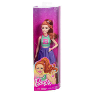 Barbie Mattel Fashionista Look Cheerleader-Puppe lila