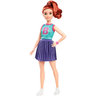 Barbie Mattel Fashionista Look Cheerleader-Puppe lila