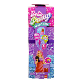 Barbie-Enthüllungsparty, glamouröse rote Puppe auspacken