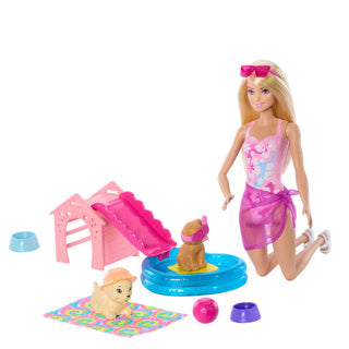 Barbie-Schwimmparty für Welpen