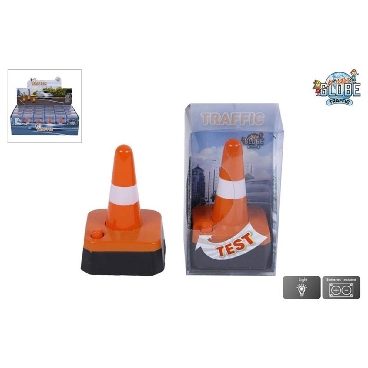 Leuchtender orangefarbener Kinderglobus