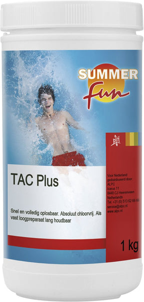 Sommerspaß Tac Plus – erhöht die Gesamtalkalität und den pH-Wert des Schwimmbades – 1 kg