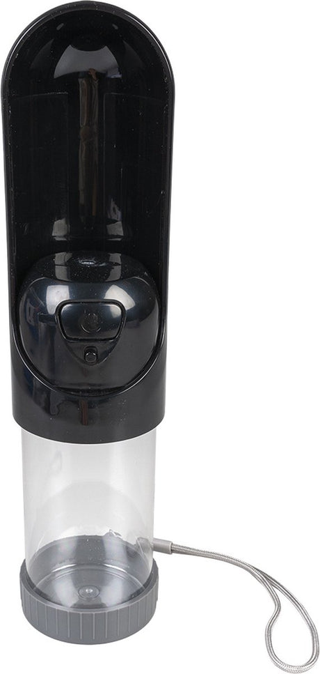 Duvo plus - Wasserflasche - Hund - Trinkflasche kompakt 300ml - 6,5x6,5x18,5cm weiß - 1Stk