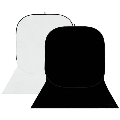 Studioking Hintergrundboard BBT-01-20 White Black 400x150 cm