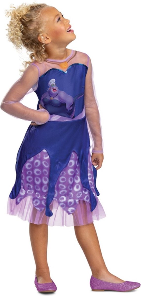Disguise Disney Schurken Ursula klassisches Kostümkleid für Kinder – Kinder bis 8 Jahre – mehrfarbig