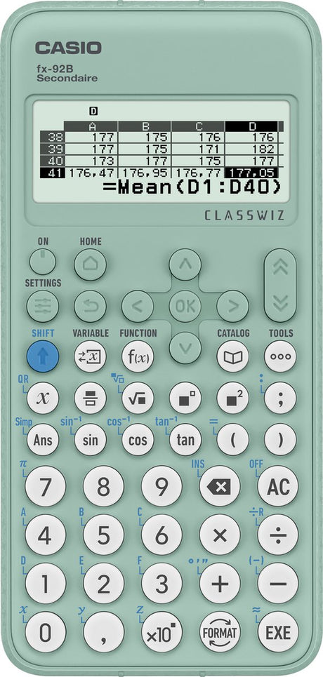 Casio FX-92B Secondary – Wissenschaftlicher Taschenrechner (Belgien)
