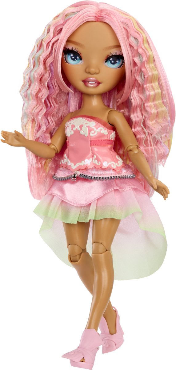 Rainbow High Be Dazzling Fashion Dolls – Adeline Rose (Rosa) mit Blendwerkzeug und glitzernden Strasssteinen