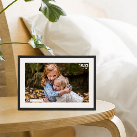 Benel Frameo digitaler Fotorahmen HF-109t schwarz 10,1 Zoll mit Frameglow