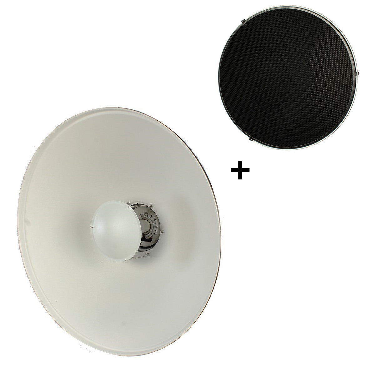 StudioKing Beauty Dish Weiß SK-BD550W 55 cm mit Wabe