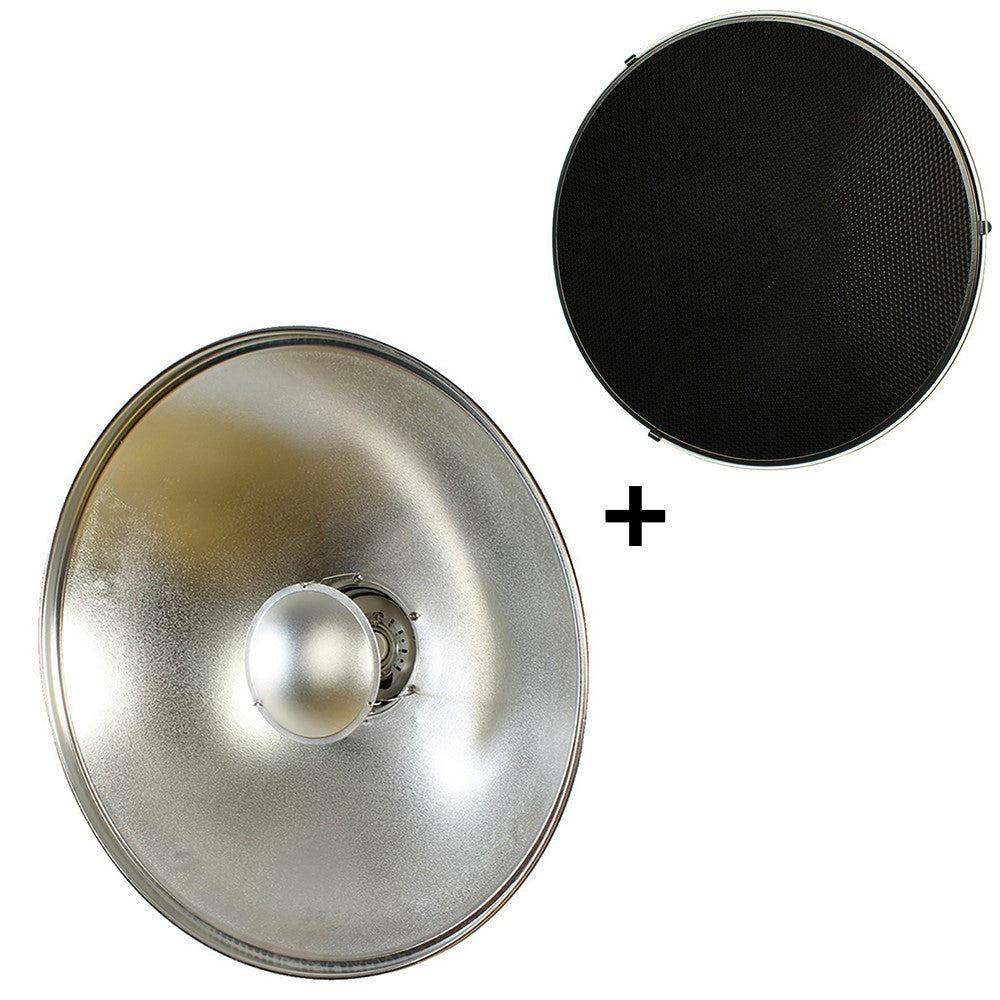 Studioking Beauty Dish Silber sk-bd700 70 cm mit Wabe