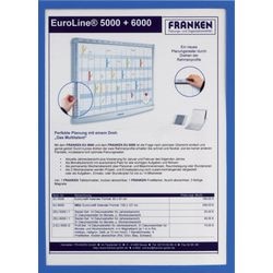 Displayrahmen Franken A4 magnetisch blau 5 Stück