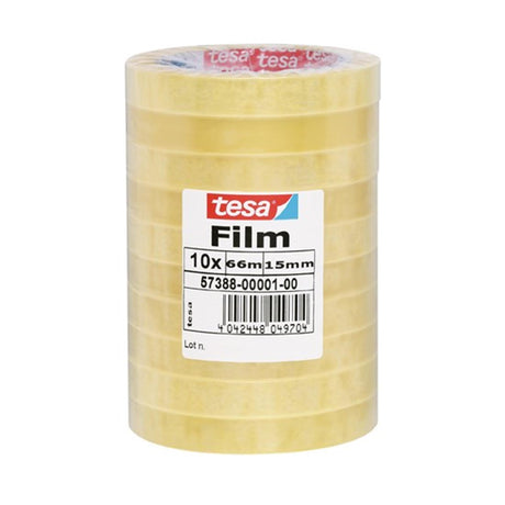 Tesa Klebeband 66x15, Packung mit 10 Rollen