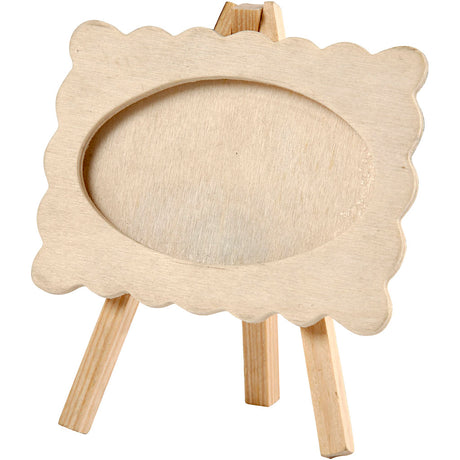 Creativ Company Holzfotosrahmen auf Esel, 13.2x11.5 cm