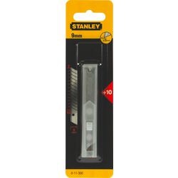Stanley Handwerkzeuge Abbrechklingen 9 mm – 10 Stück Spender – 0-11-300