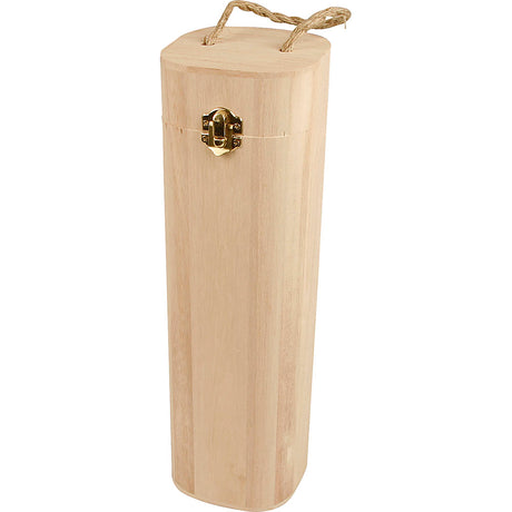 Creativ Company Weinkiste aus Holz mit Schlaufe, H: 34 cm, Maße 10x10 cm, 1 Stück