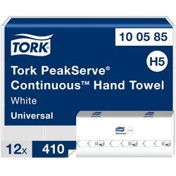 Tork 100585 Peakserve Endloshandtuchpapier Kreis 1-lagig weiß H5 Universal (100585)
