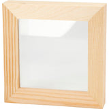 Creativ Company 3D-Rahmen mit Glas, D: 2,5 cm, Größe 12,3x12,3 cm, 1 Stück