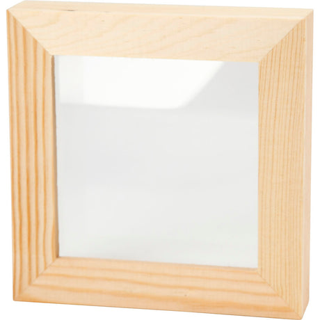 Creativ Company 3D-Rahmen mit Glas, D: 2,5 cm, Größe 12,3x12,3 cm, 1 Stück
