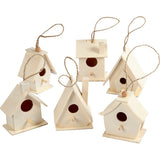 Kreativunternehmen https: www.cchobby.nl Birdhouse-h-7-cm-6-piece-1-box