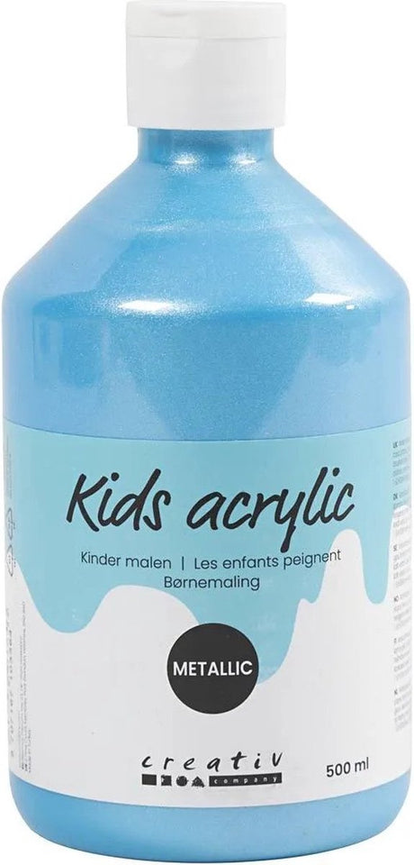 A-Color Acrylfarbe Metallic, Metallic, Hellblau, 500 ml 1 Flasche