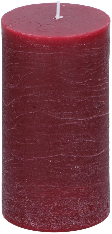 Arti casa stompkaars ø7 x 13 cm - 46 branduren - bordeuxrood